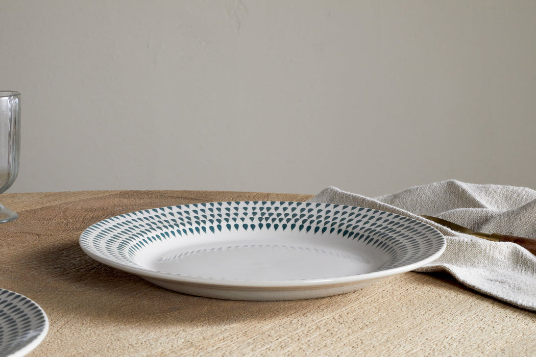 Juniper Drop Dinnerware Set Cream Juniper Set Of 12