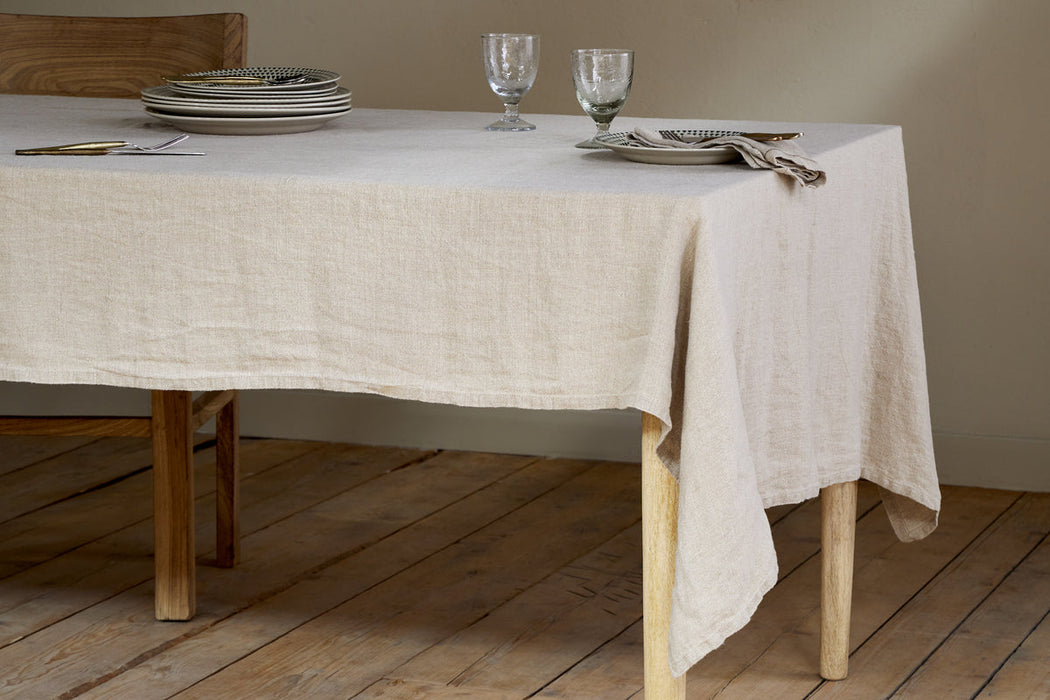 Junto Linen Tablecloth Natural Large