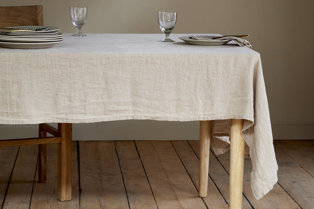 Junto Linen Tablecloth Natural Large