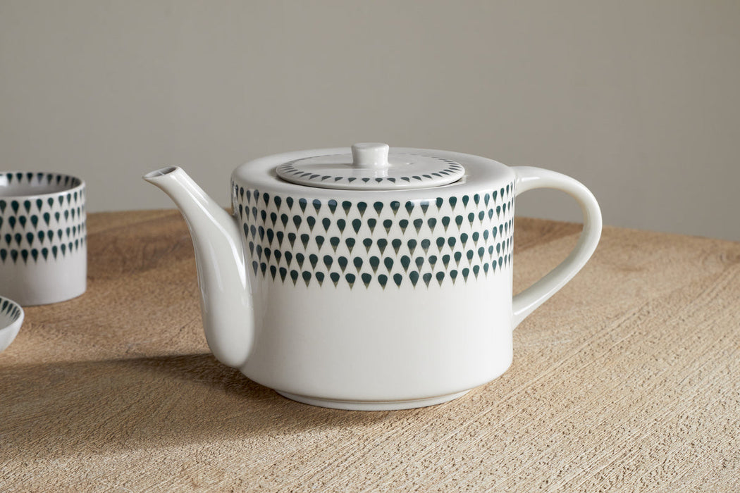 Juniper Drop 4 Person Teapot Cream Juniper