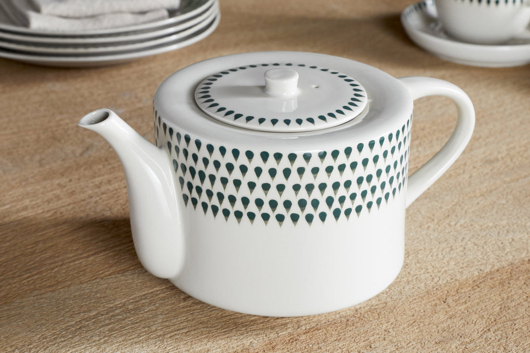 Juniper Drop 4 Person Teapot Cream Juniper