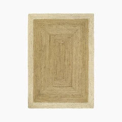 Jenson Jute Rug | White & Natural