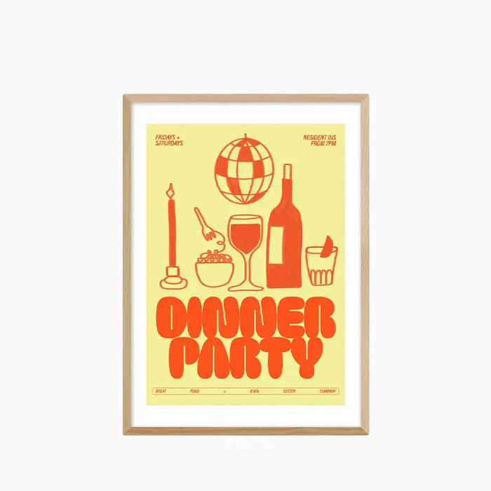 Dinner Party Graphic Print