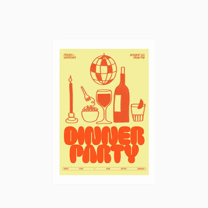 Dinner Party Graphic Print