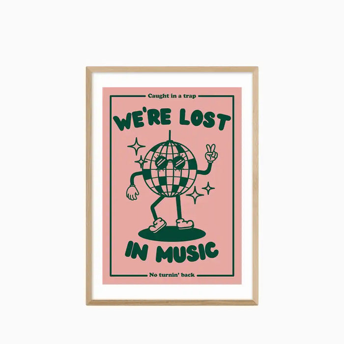Lost In Music Graphic Print