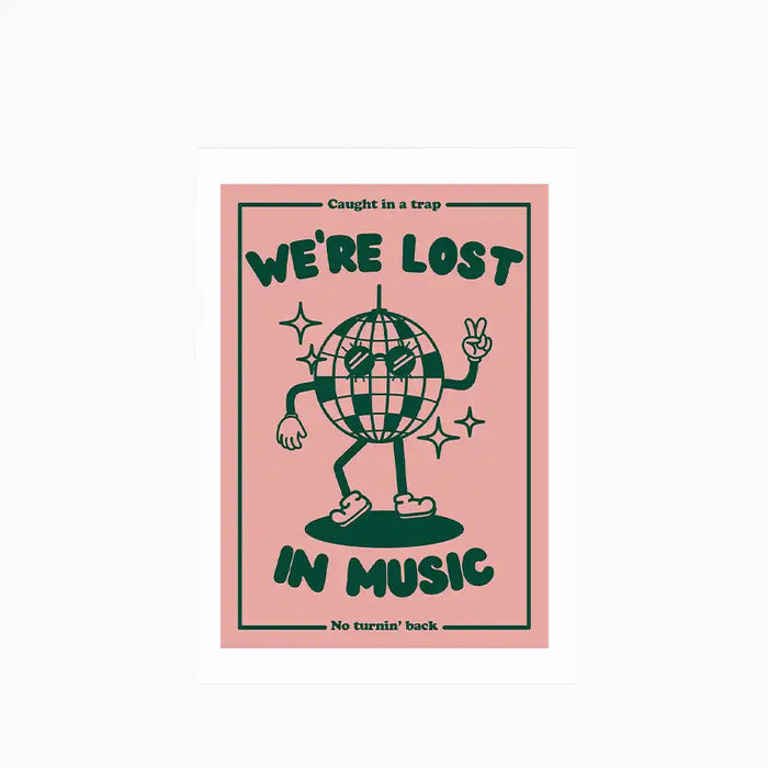 Lost In Music Graphic Print