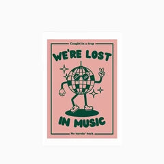 Lost In Music Graphic Print
