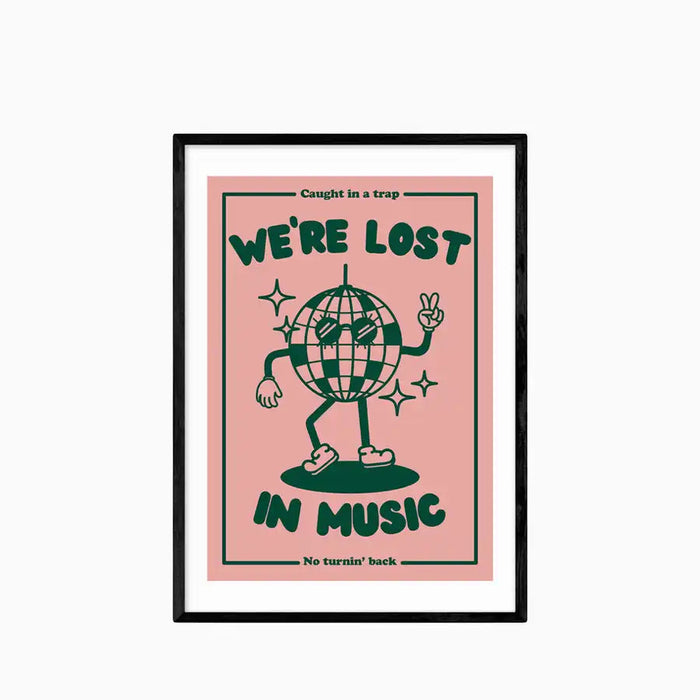 Lost In Music Graphic Print
