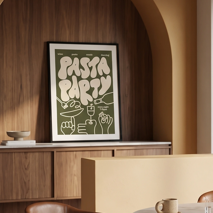 Pasta Party Graphic Print