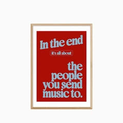 Send Music Graphic Print