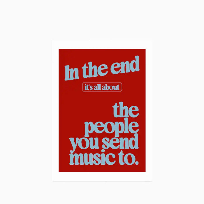 Send Music Graphic Print