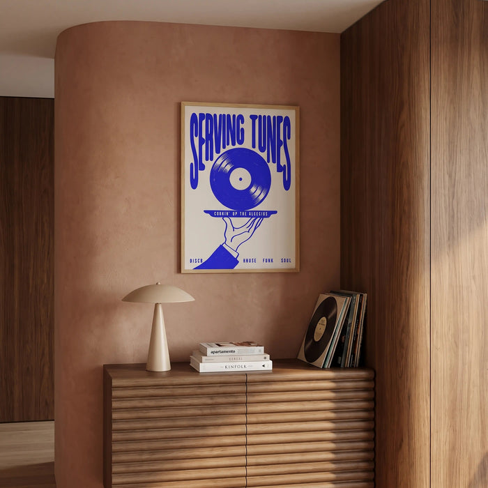 Serving Tunes Graphic Print