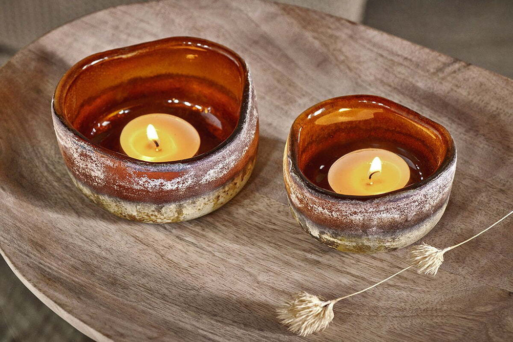 Janka Glass Tealights Set Of 2