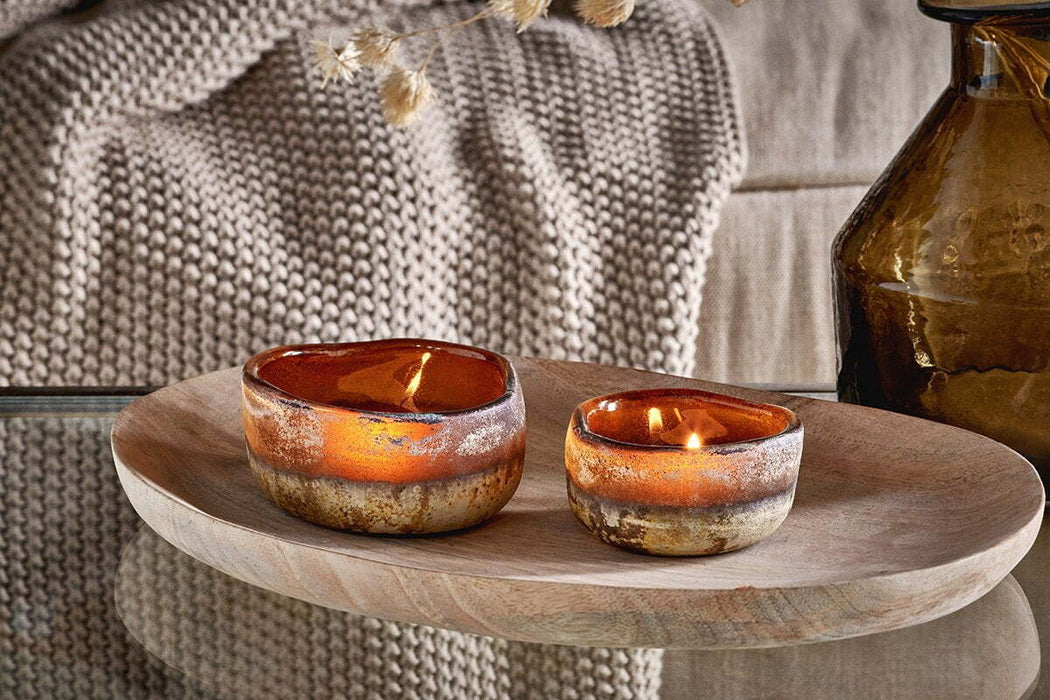 Janka Glass Tealights Set Of 2