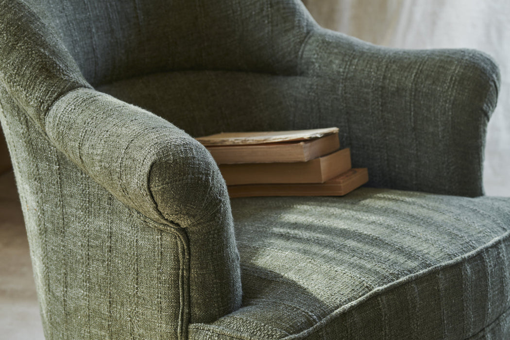 Kiana Cotton Armchair Moss