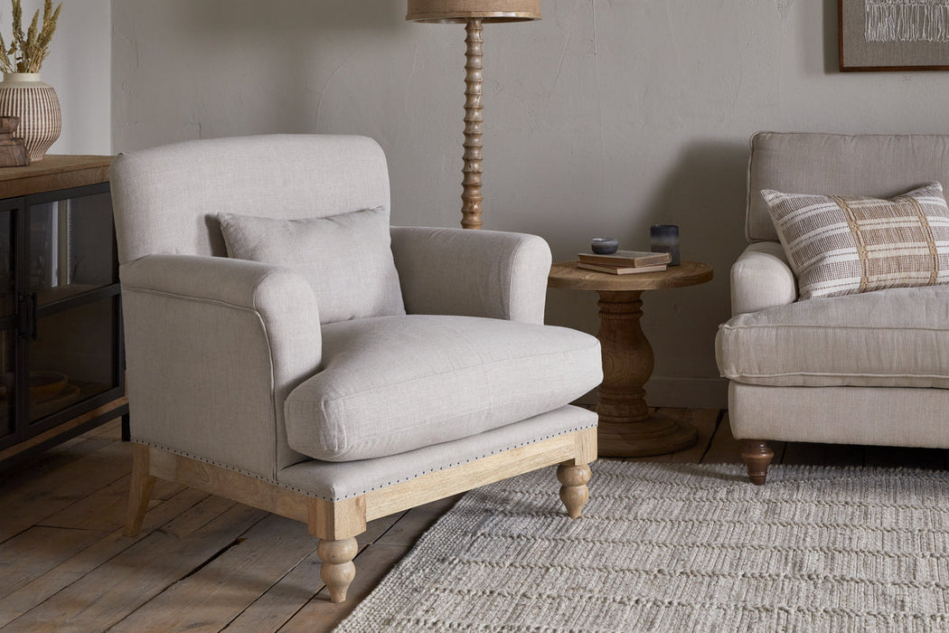 Kashi Linen Armchair Natural