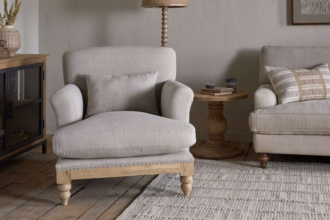 Kashi Linen Armchair Natural
