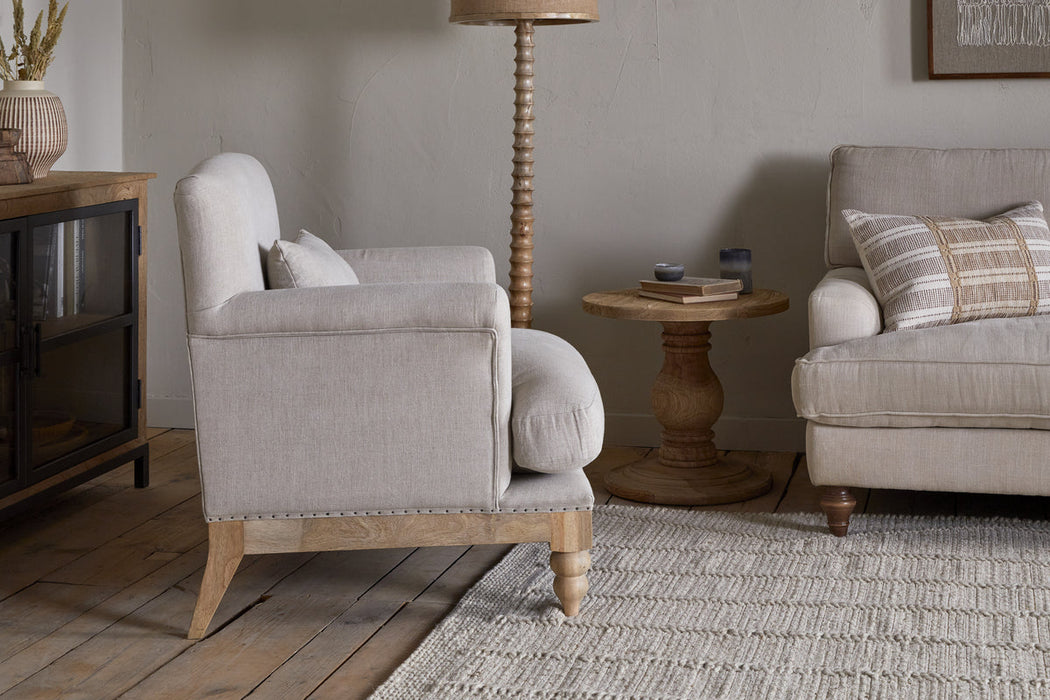 Kashi Linen Armchair Natural