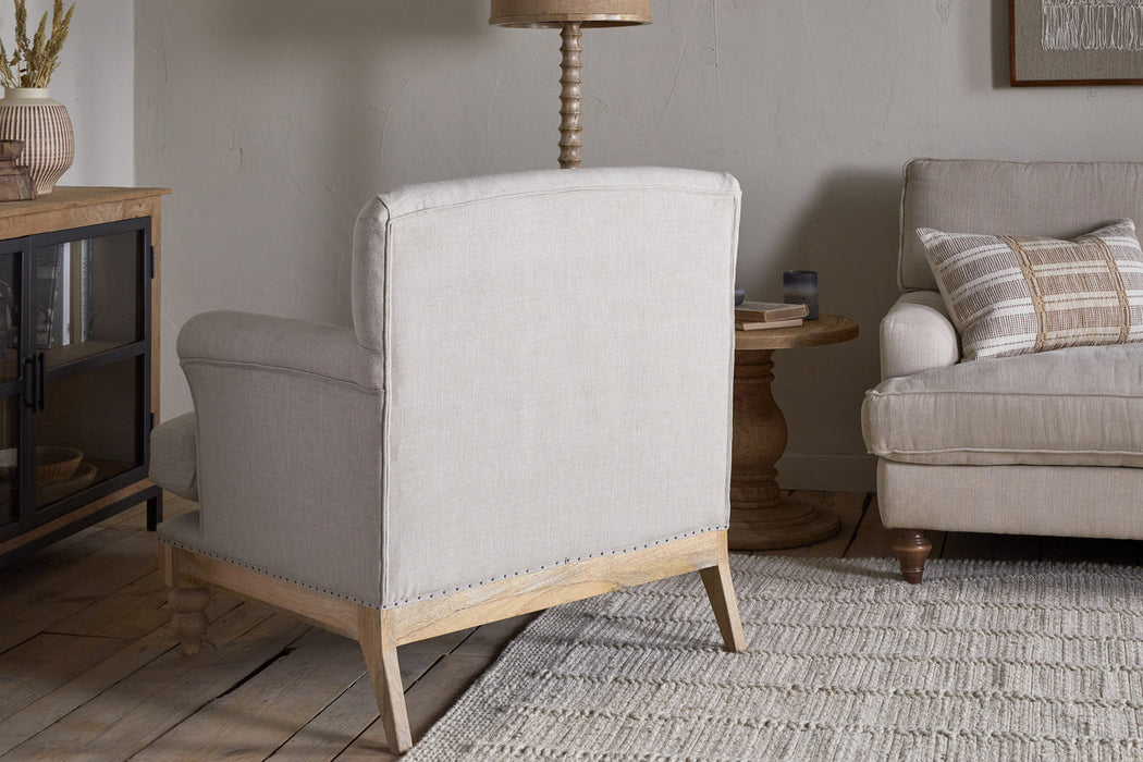 Kashi Linen Armchair Natural