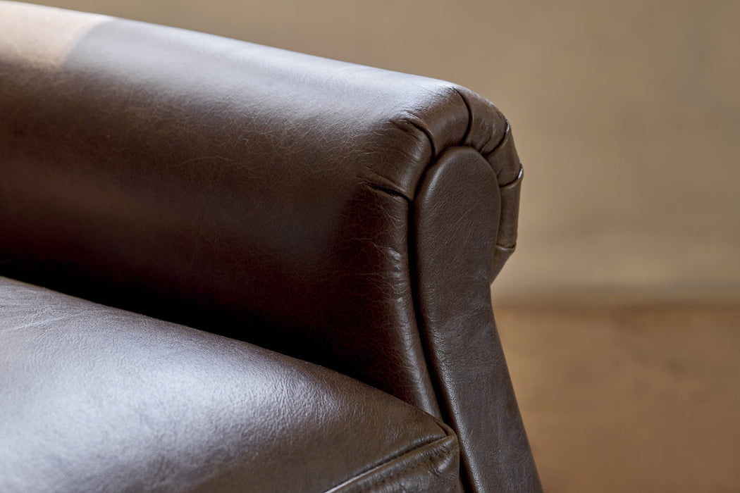 Knada Leather Armchair Chocolate Brown