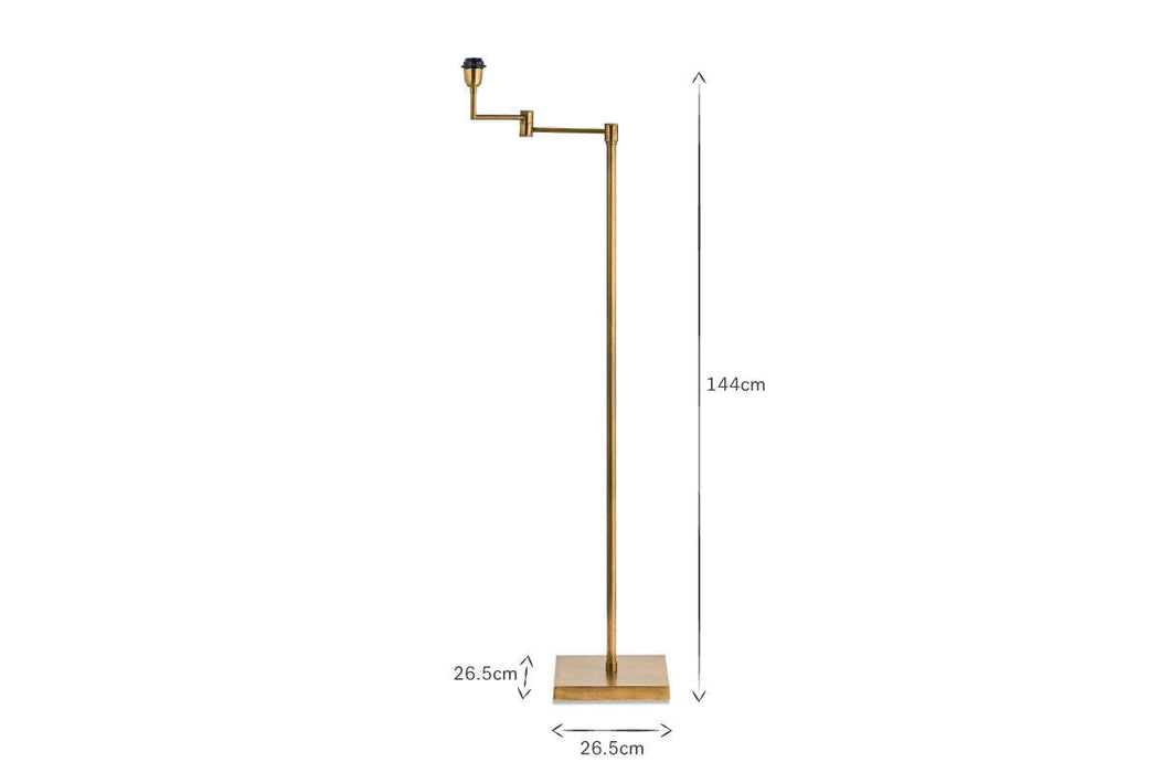 Kara Floor Lamp Brass