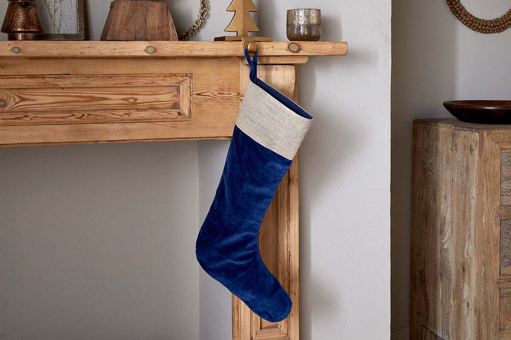 Karru Cotton Velvet Stocking Indigo