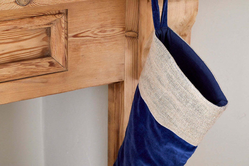 Karru Cotton Velvet Stocking Indigo