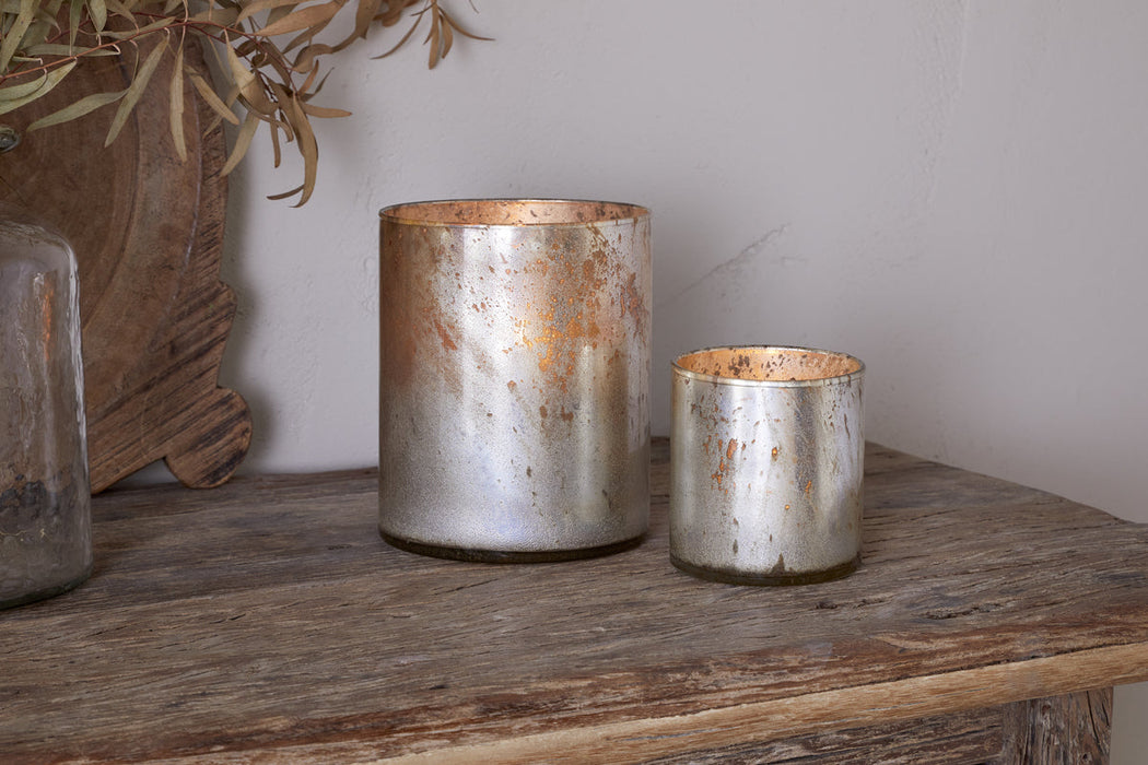 Kunjari Tealight Holders Rustic Gold