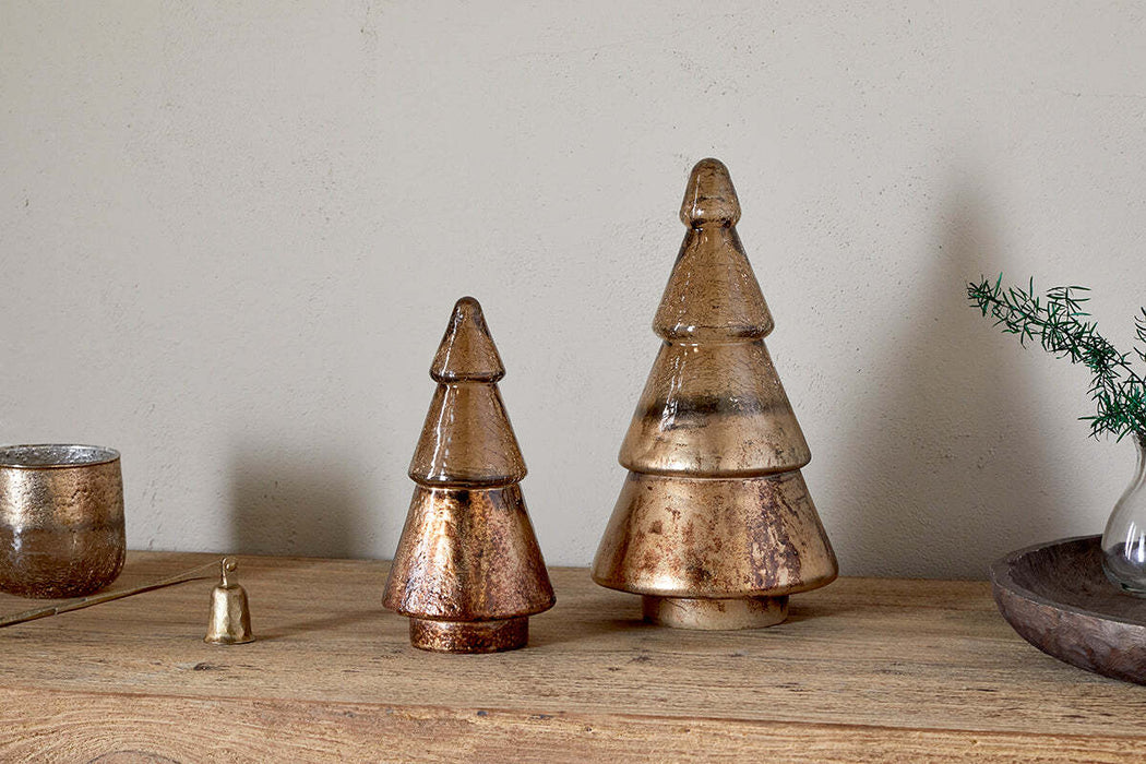 Konara Glass Tree Gold Crackle