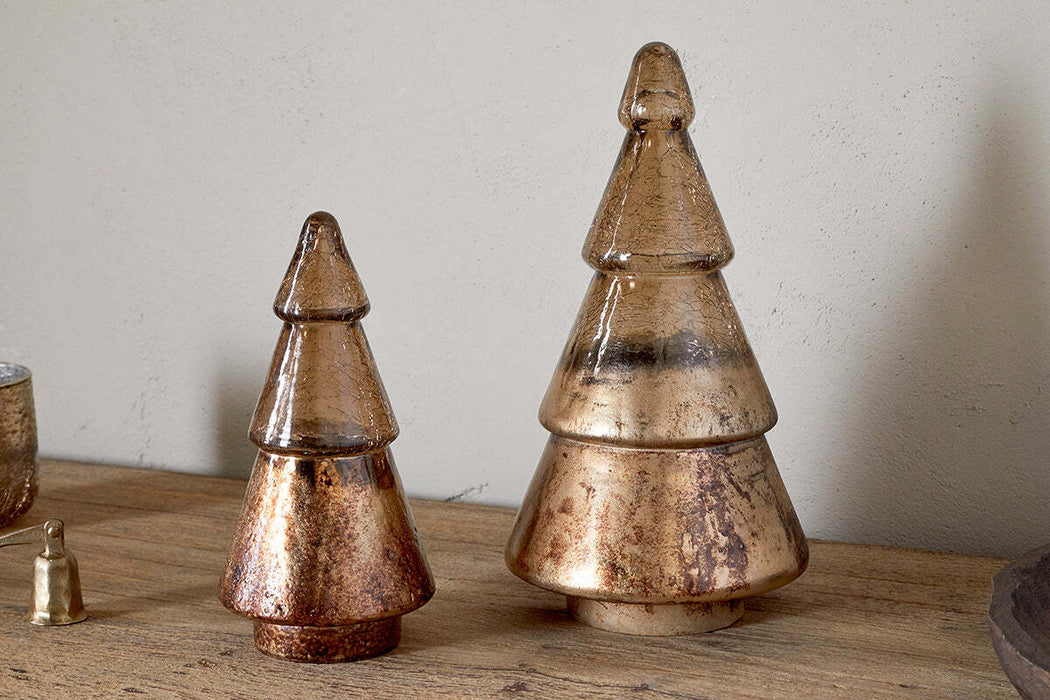 Konara Glass Tree Gold Crackle