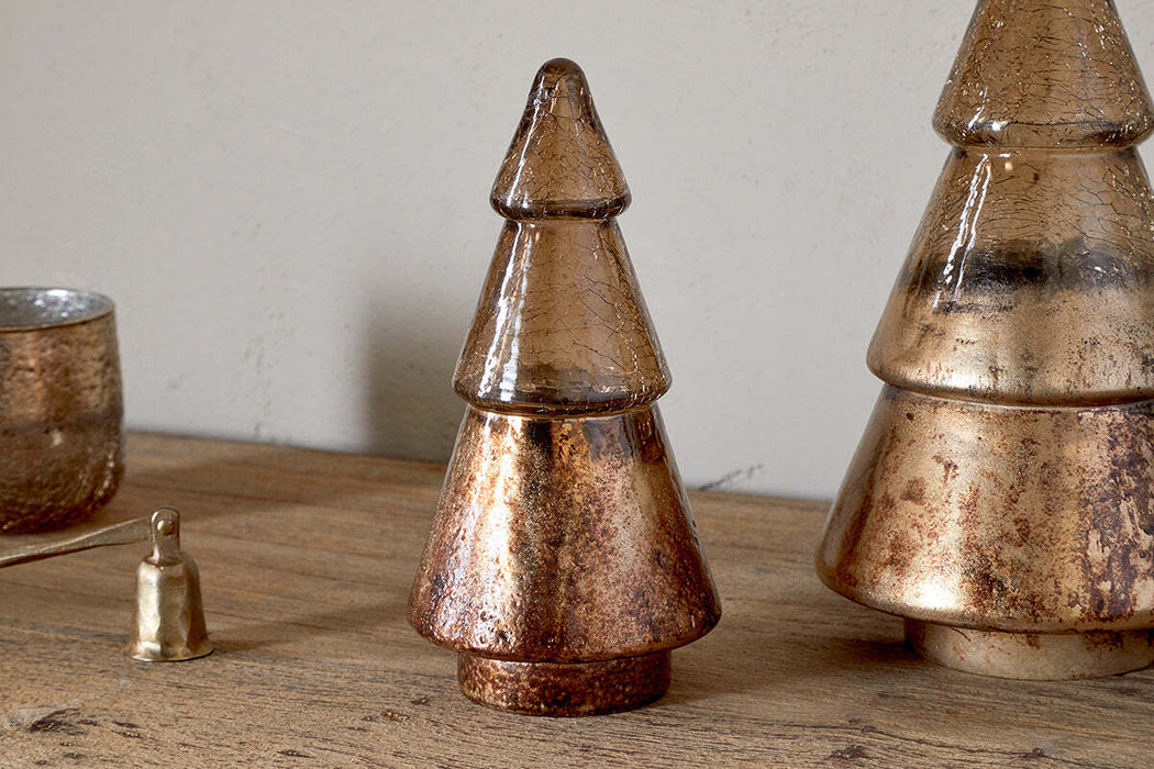 Konara Glass Tree Gold Crackle