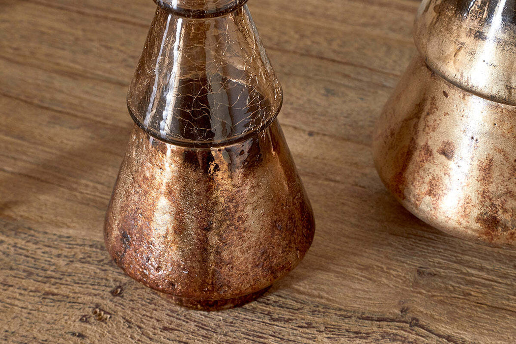 Konara Glass Tree Gold Crackle