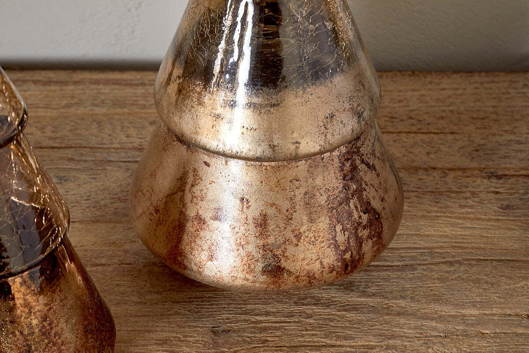 Konara Glass Tree Gold Crackle