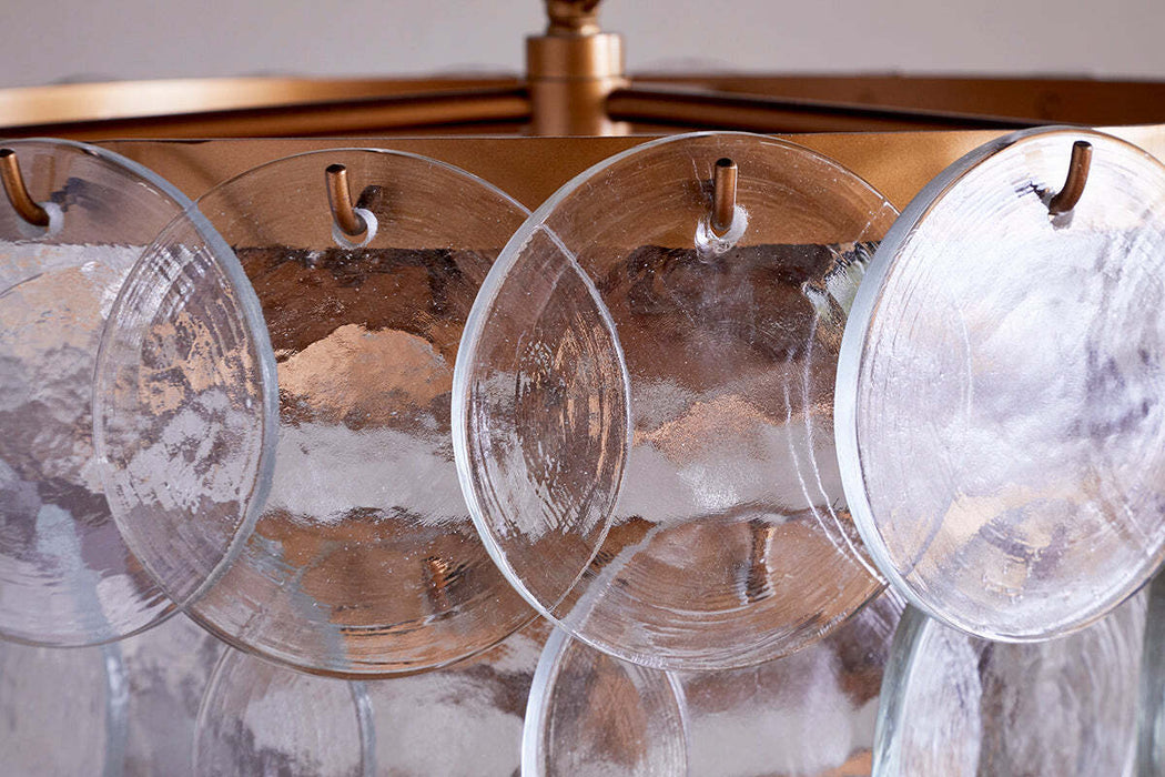 Kagitha Recycled Glass Chandelier Clear