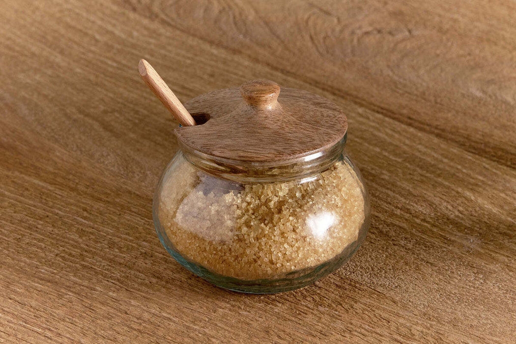 Kali Round Storage Jar Natural Clear