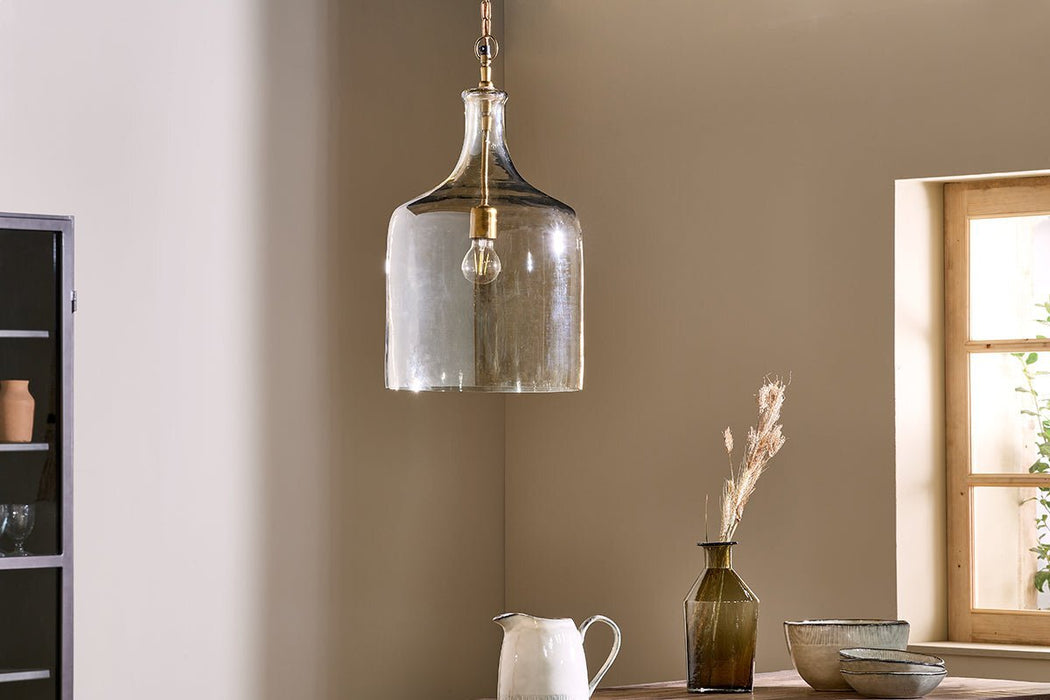 Kalsi Recycled Glass Pendant Light Lustre Large