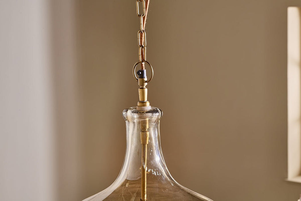 Kalsi Recycled Glass Pendant Light Lustre Large
