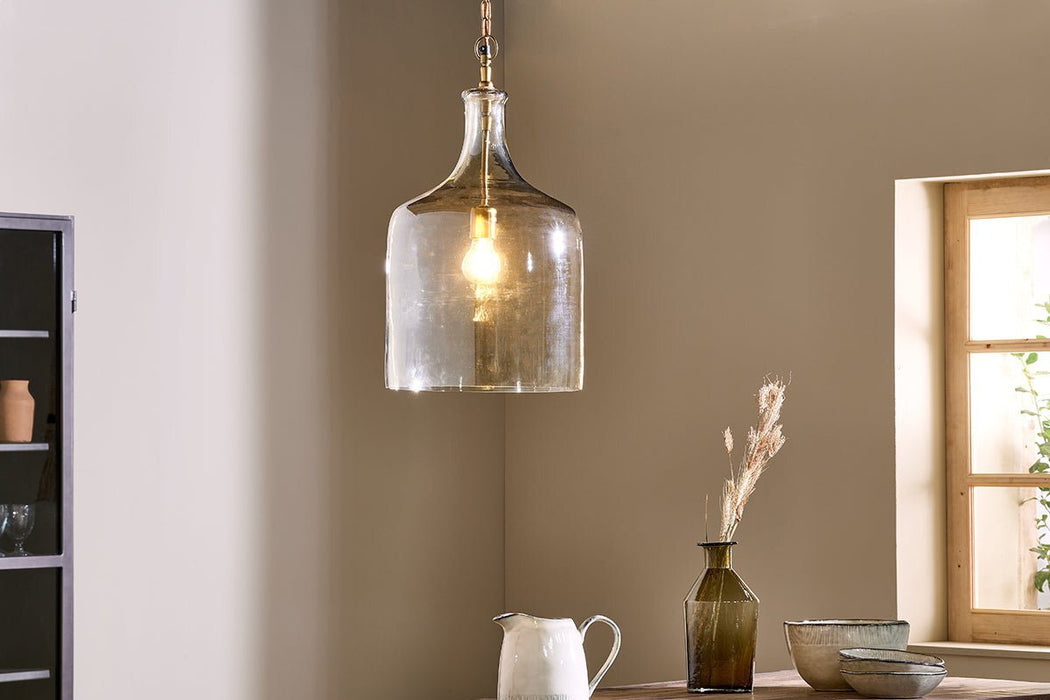 Kalsi Recycled Glass Pendant Light Lustre Large
