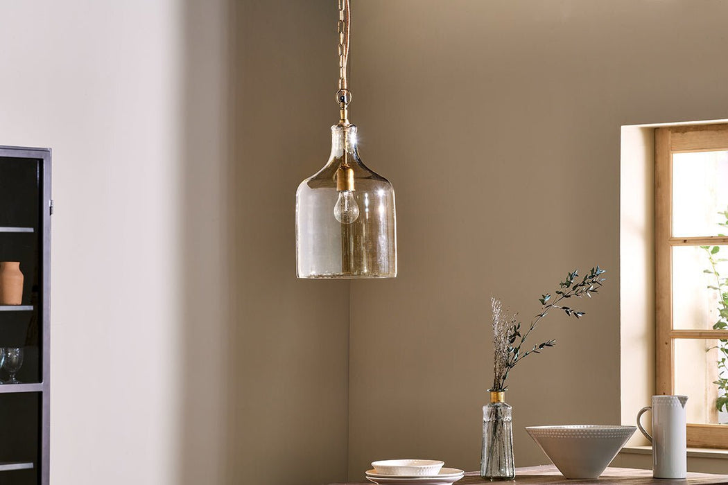 Kalsi Recycled Glass Pendant Light Lustre Small