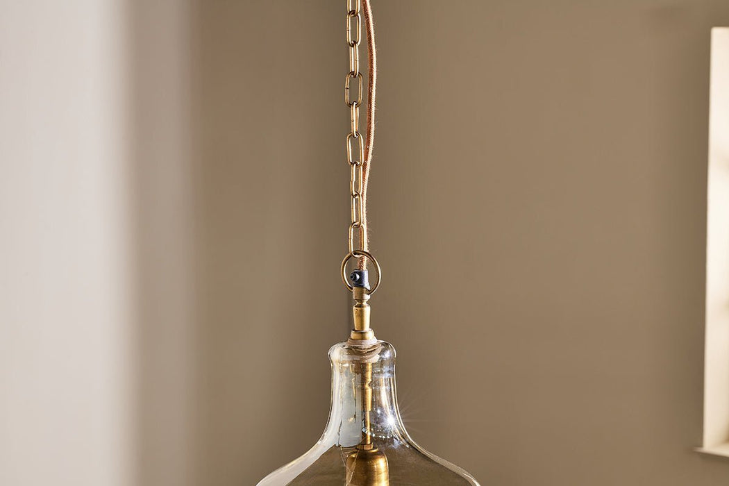 Kalsi Recycled Glass Pendant Light Lustre Small