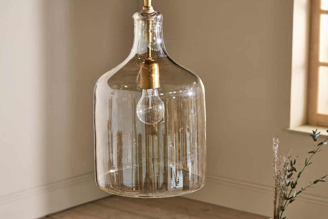 Kalsi Recycled Glass Pendant Light Lustre Small