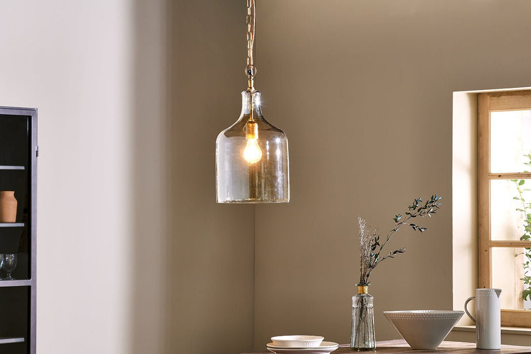 Kalsi Recycled Glass Pendant Light Lustre Small