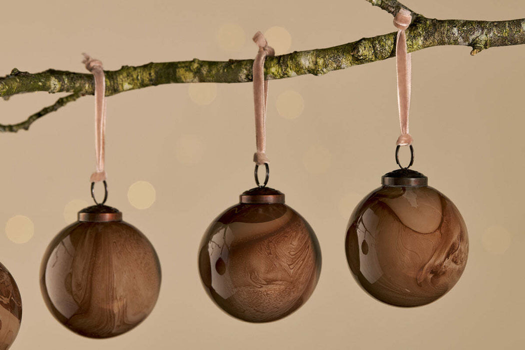 Kancha Baubles Mocha Set Of 4