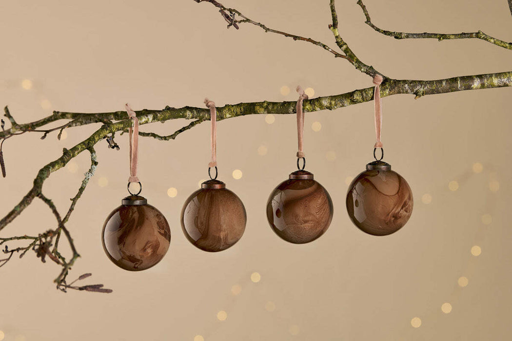 Kancha Baubles Mocha Set Of 4