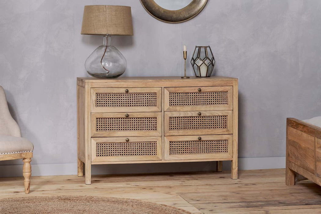 Kanz Mango Wood Chest Of Drawers Natural