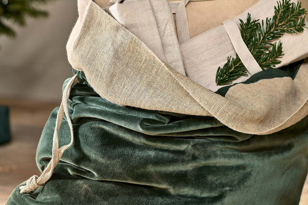 Karru Cotton Velvet Sack Forest Green