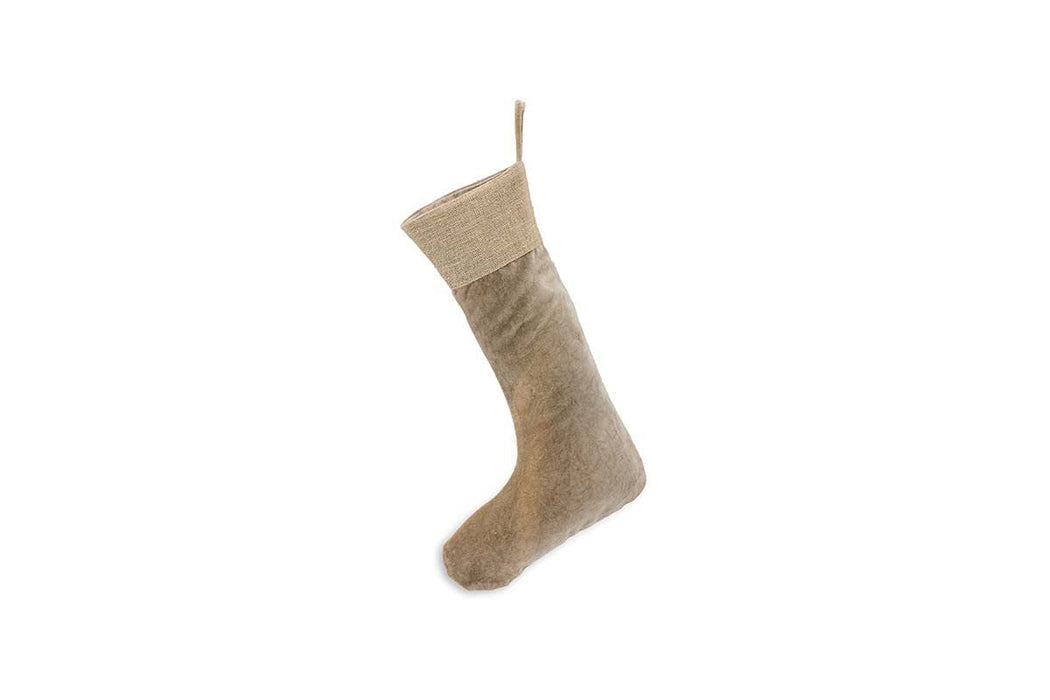 Karru Cotton Velvet Stocking Light Grey