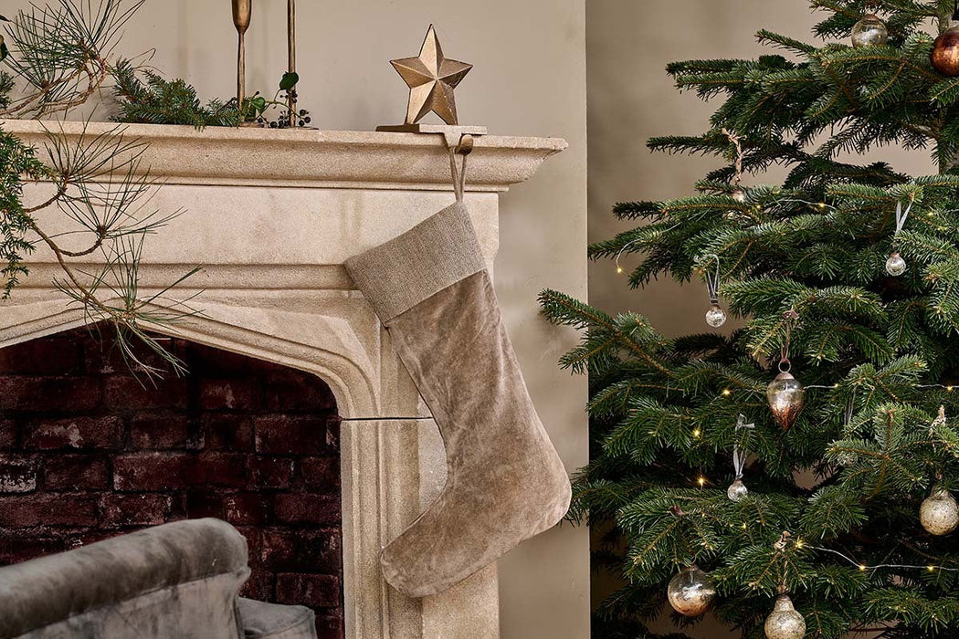 Karru Cotton Velvet Stocking Light Grey