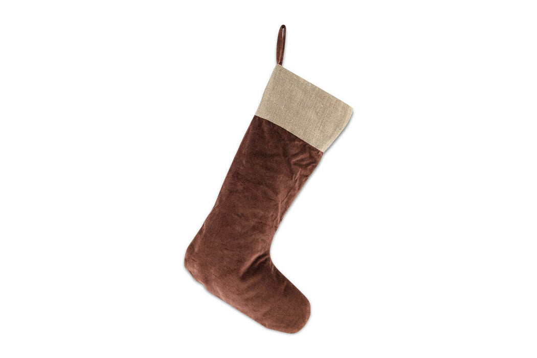 Karru Cotton Velvet Stocking Rich Mocha