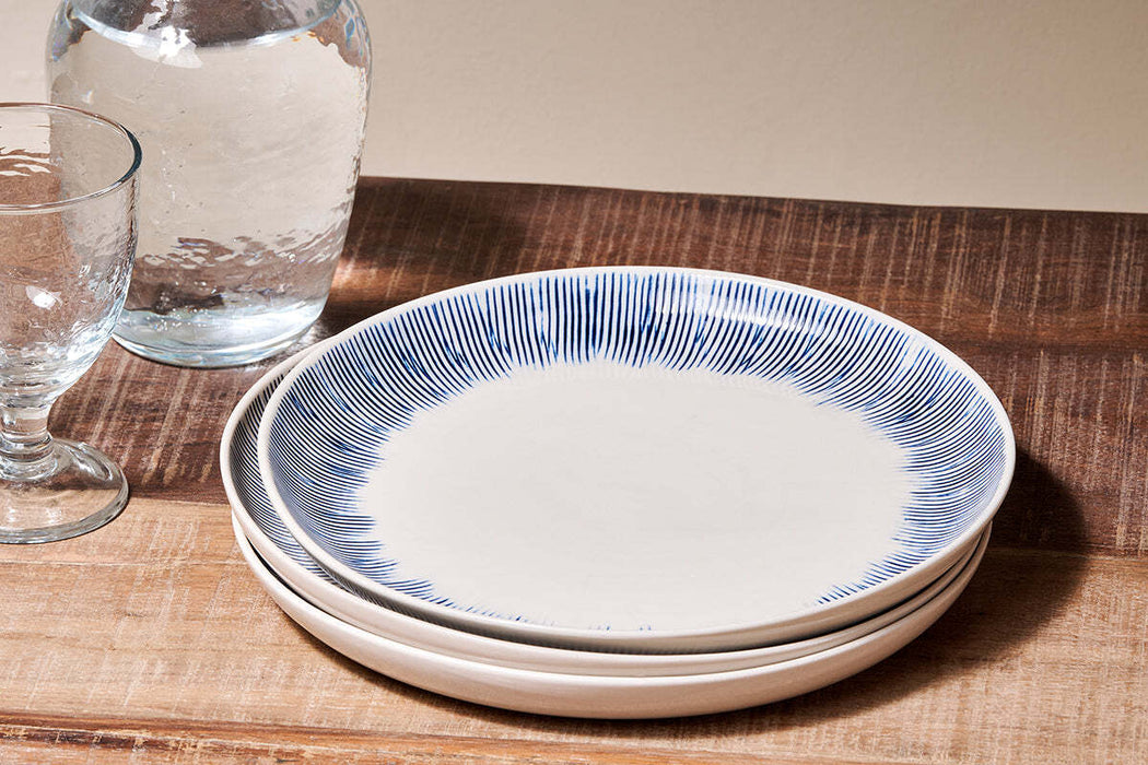 Karuma Ceramic Dinner Plate Blue White